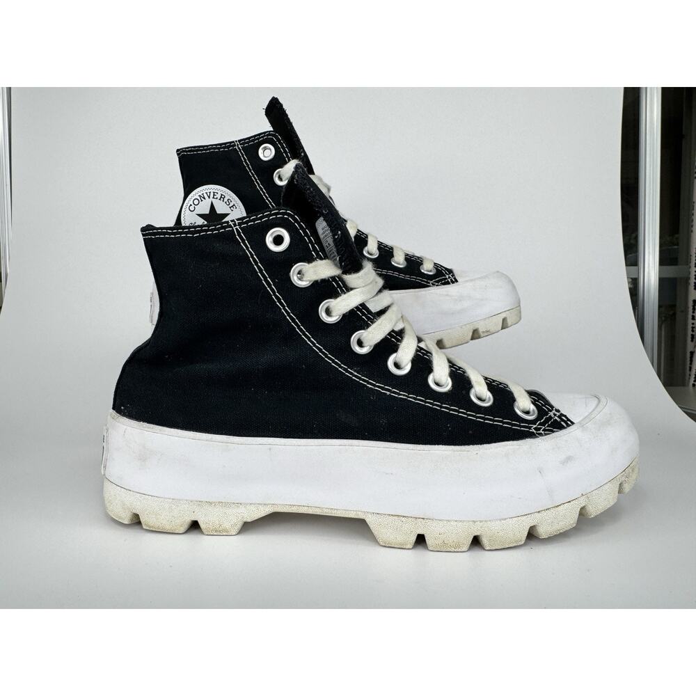 Converse Chuck Taylor All Star Lugged High Top Canvas Womens Sneakers 8.5 Black - Picture 6 of 14